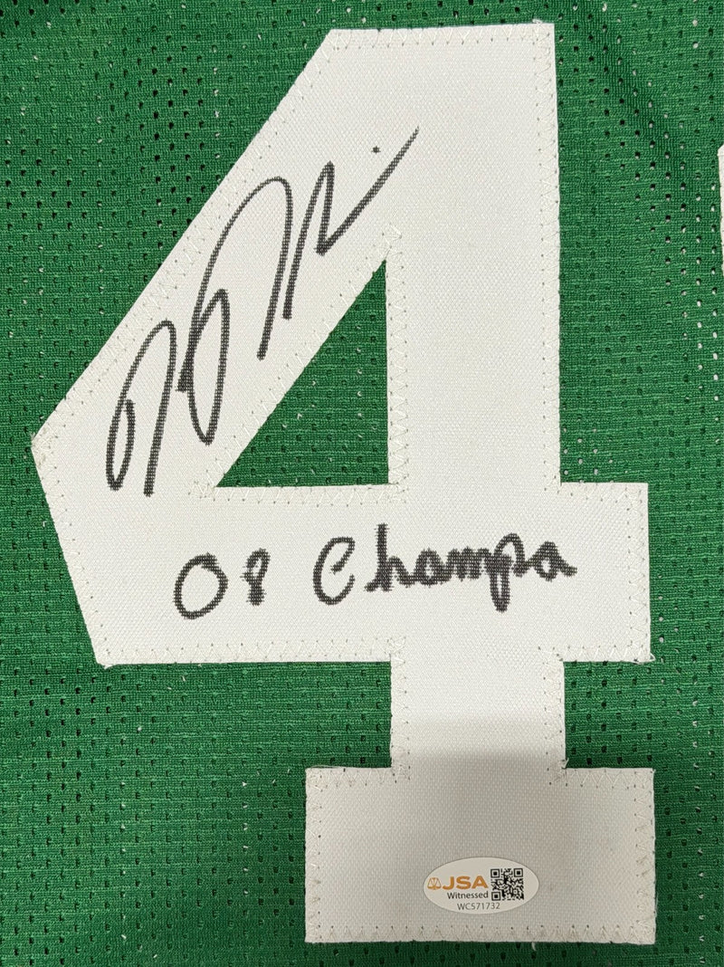 Kendrick Perkins Signed Celtics Custom Jersey w/ 08 Champ JSA Witness COA