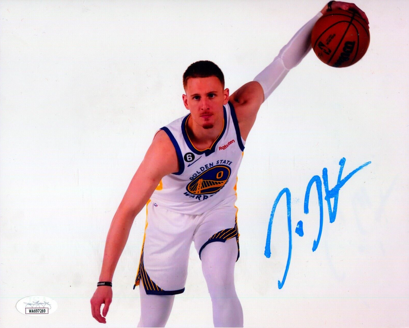 Donte DiVincenzo Signed Autographed Warriors 8x10 Photo JSA Witness COA #6