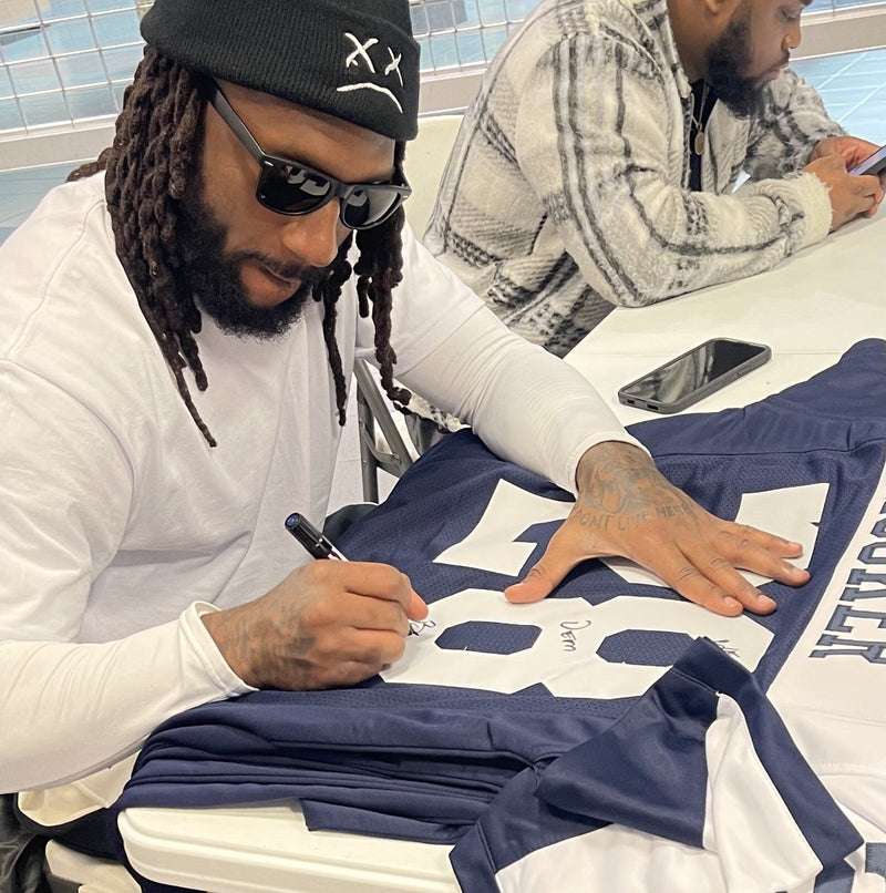 Malik Hooker Signed Cowboys TB Custom Jersey w/ We Dem Boyz! Beckett BAS COA