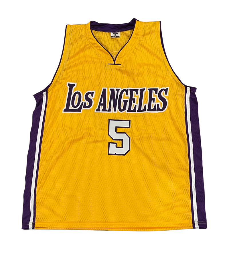 Robert Horry Signed Lakers Custom Jersey w/ 7x Champ Beckett Witness BAS COA