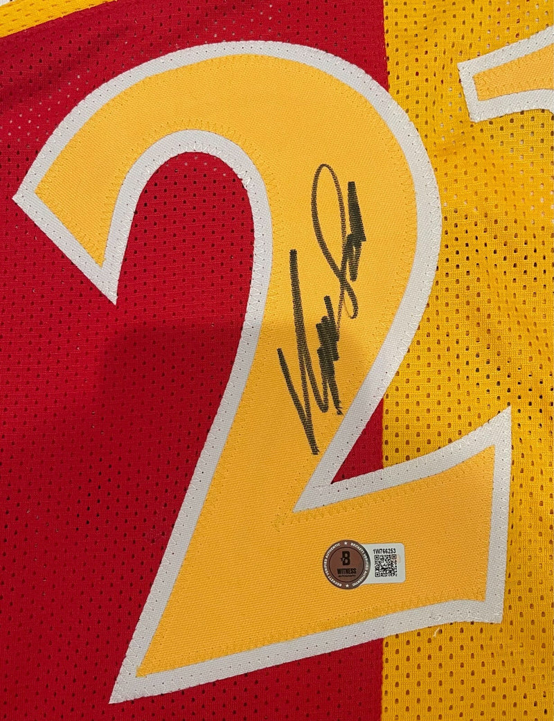 Dominique Wilkins Signed Atlanta Hawks Custom Jersey Beckett Witness BAS COA