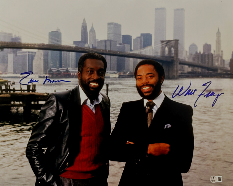 Earl Monroe & Walt Frazier Signed NY Knicks 16x20 Photo Beckett Witness BAS COA