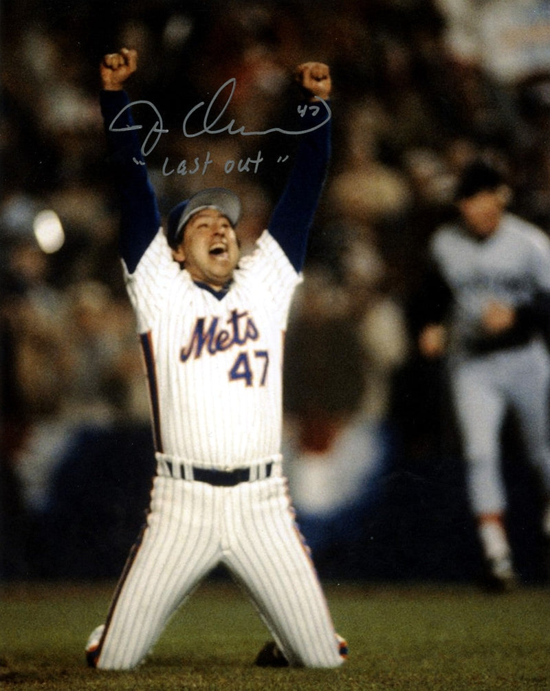 Jesse Orosco Signed Autographed New York Mets 8x10 Photo w/ Last Out LSCM COA #2