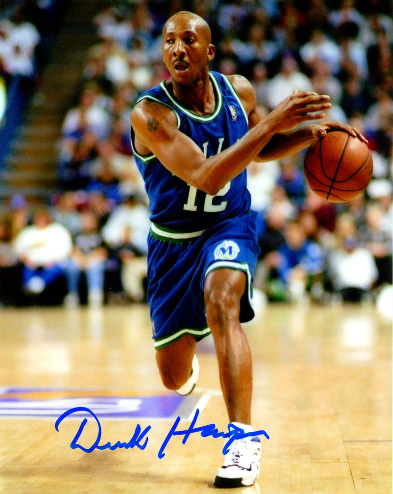 Derek Harper Signed Autographed Dallas Mavericks 8x10 Photo LSCM COA #2