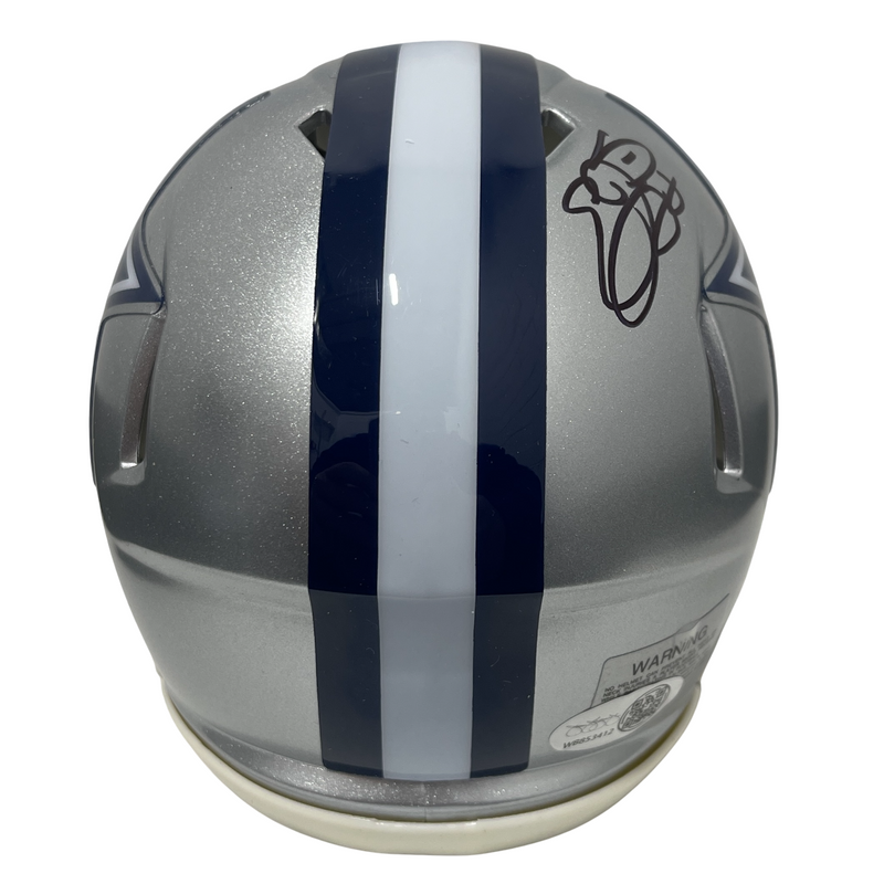 Emmitt Smith Signed Autographed Dallas Cowboys Speed Mini Helmet JSA COA