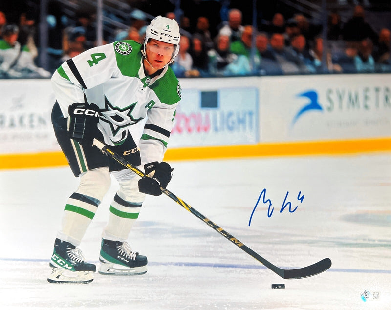 Miro Heiskanen Signed Auto Dallas Stars 16x20 Photo Beckett Witness BAS COA #1