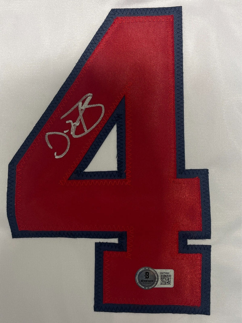 Dave Martinez Signed Washington Custom Jersey Beckett Witness BAS COA