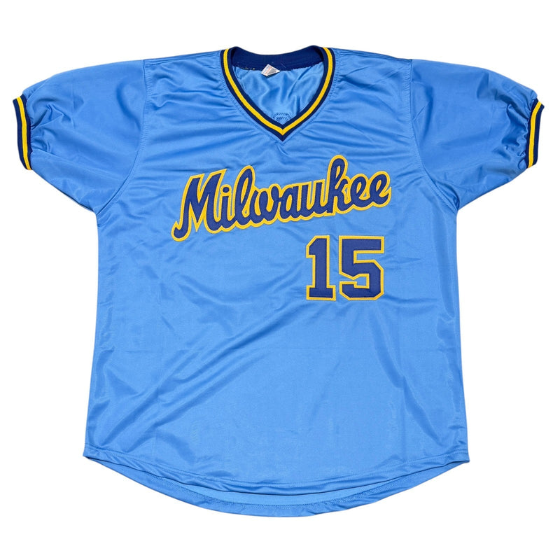 Cecil Cooper Signed Milwaukee Brewers Custom Jersey w/ 3 Insc JSA Witness COA