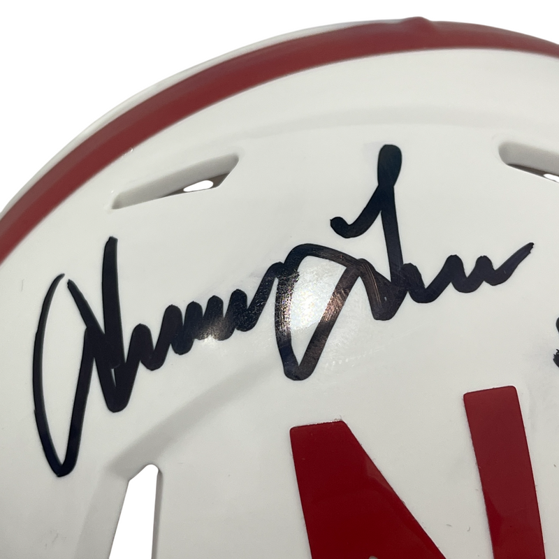 Irving Fryar Signed Nebraska Mini Helmet w/Scoring Explosion Beckett W BAS COA