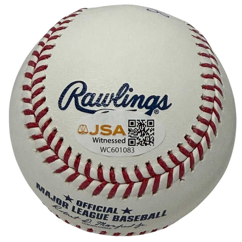 Tim Tuefel Signed ROMLB Baseball w/ 86 WS Champs Insc JSA Witness COA
