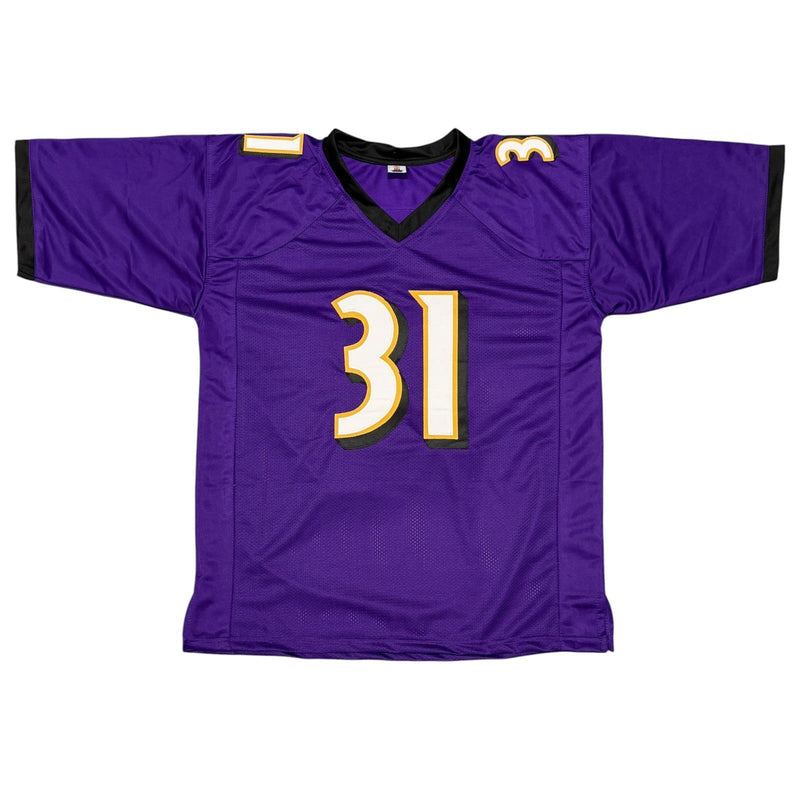 Jamal Lewis Signed Autographed Baltimore Ravens Custom Jersey JSA Witness COA