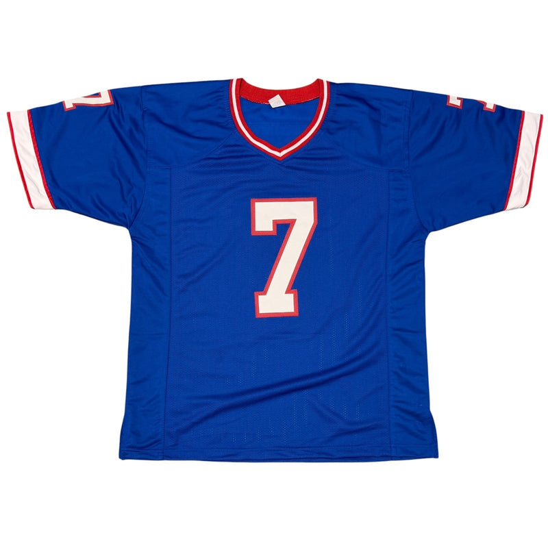 Doug Flutie Signed Buffalo Bills Custom Jersey w/ 98 CPOY JSA Witness COA