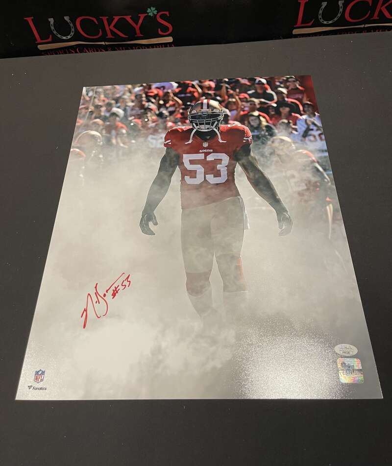 NaVorro Bowman Signed Auto Autographed 16x20 Fanatics Photo JSA COA 49ers