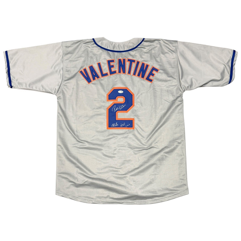Bobby Valentine Signed Mets Custom Jersey w/ Mets HOF 2026 JSA Witness COA