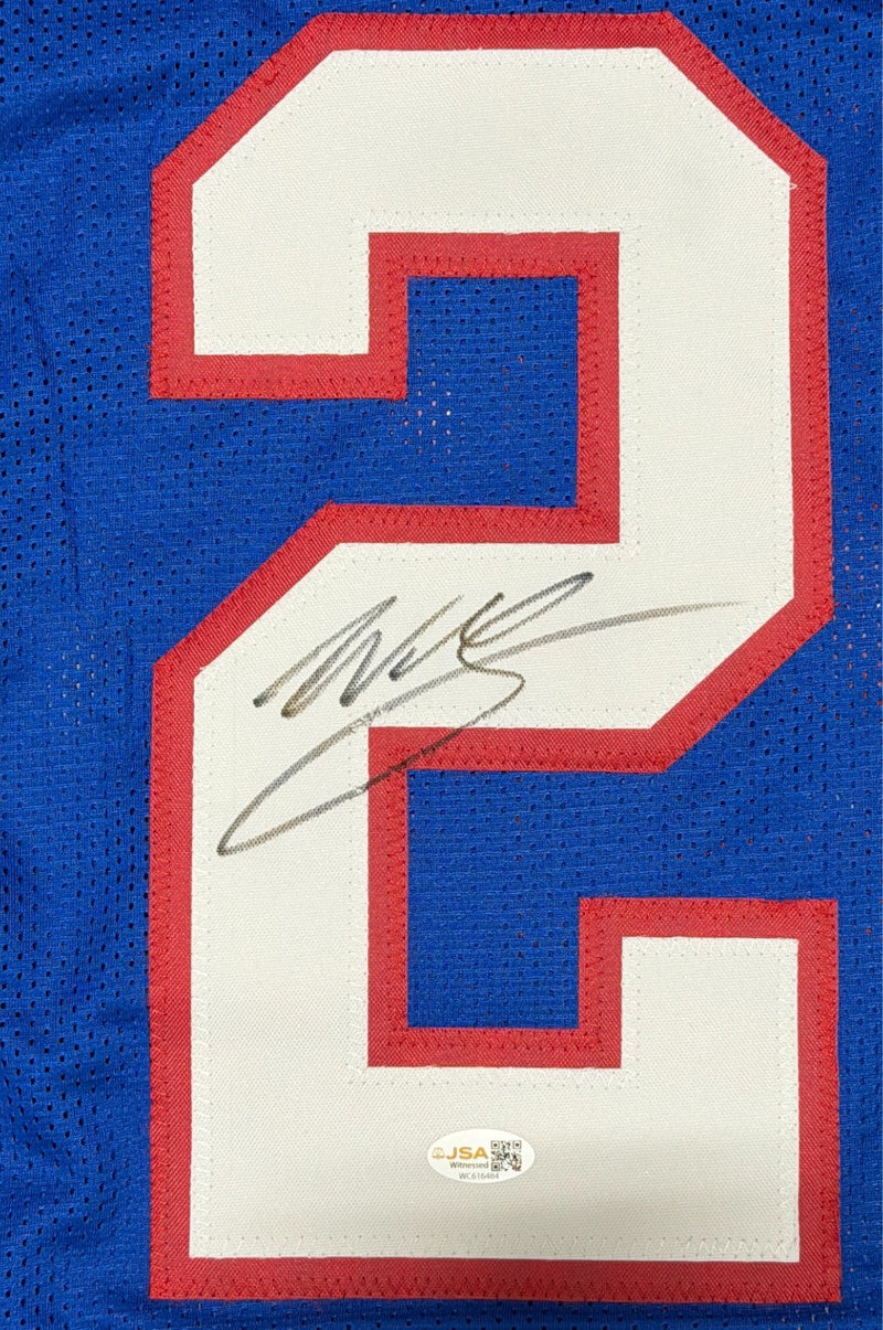 Willis McGahee Signed Autographed Buffalo Bills Custom Jersey JSA Witness COA