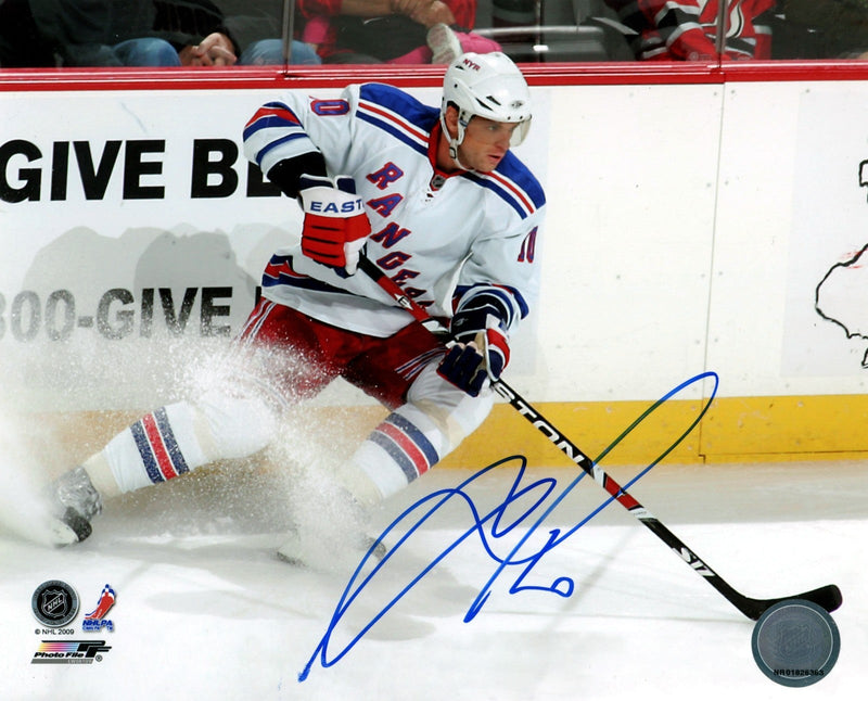 Marian Gaborik Signed Autographed New York Rangers 8x10 Photo File LSCM COA #4