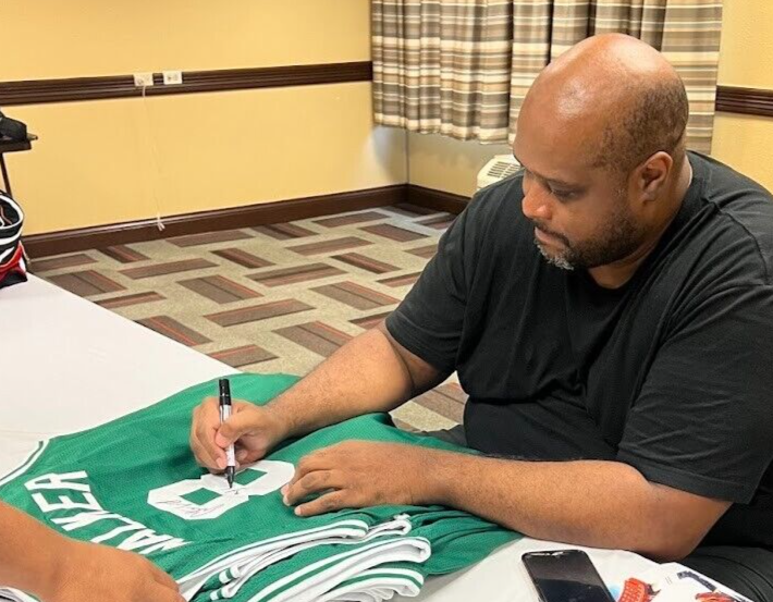 Antoine Walker Signed  Boston Celtics Custom Jersey w 3 All Star Beckett BAS COA
