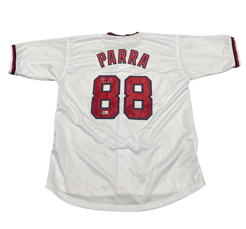 Gerardo Parra Signed Washington Custom Jersey w Baby Shark Beckett BAS COA