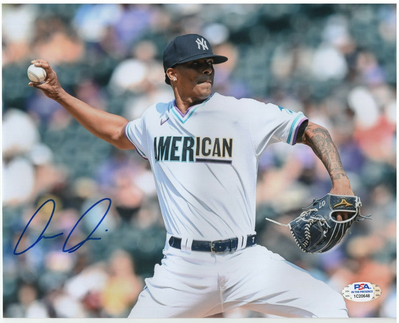 Luis Medina Signed Autographed New York Yankees 8x10 Photo PSA COA #3