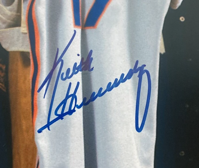 Keith Hernandez Signed New York Mets 16x20 Photo Beckett Witness BAS COA