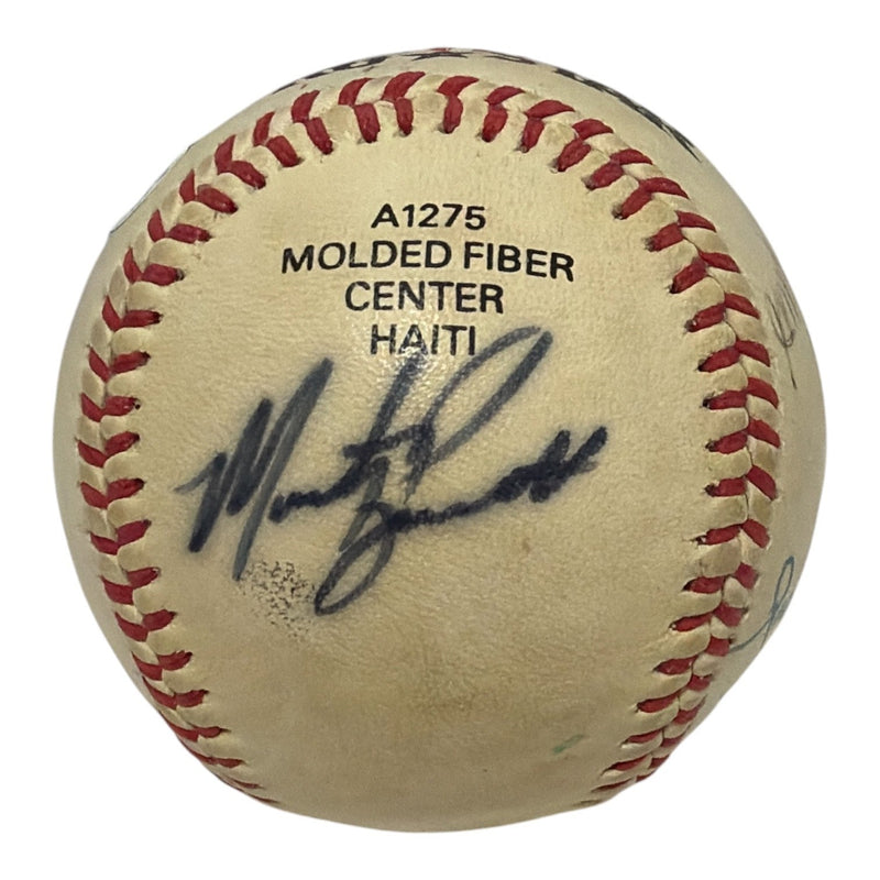 Roger Clemens Hurst Gedman Barrett Red Sox Team Signed Wilson Baseball JSA COA