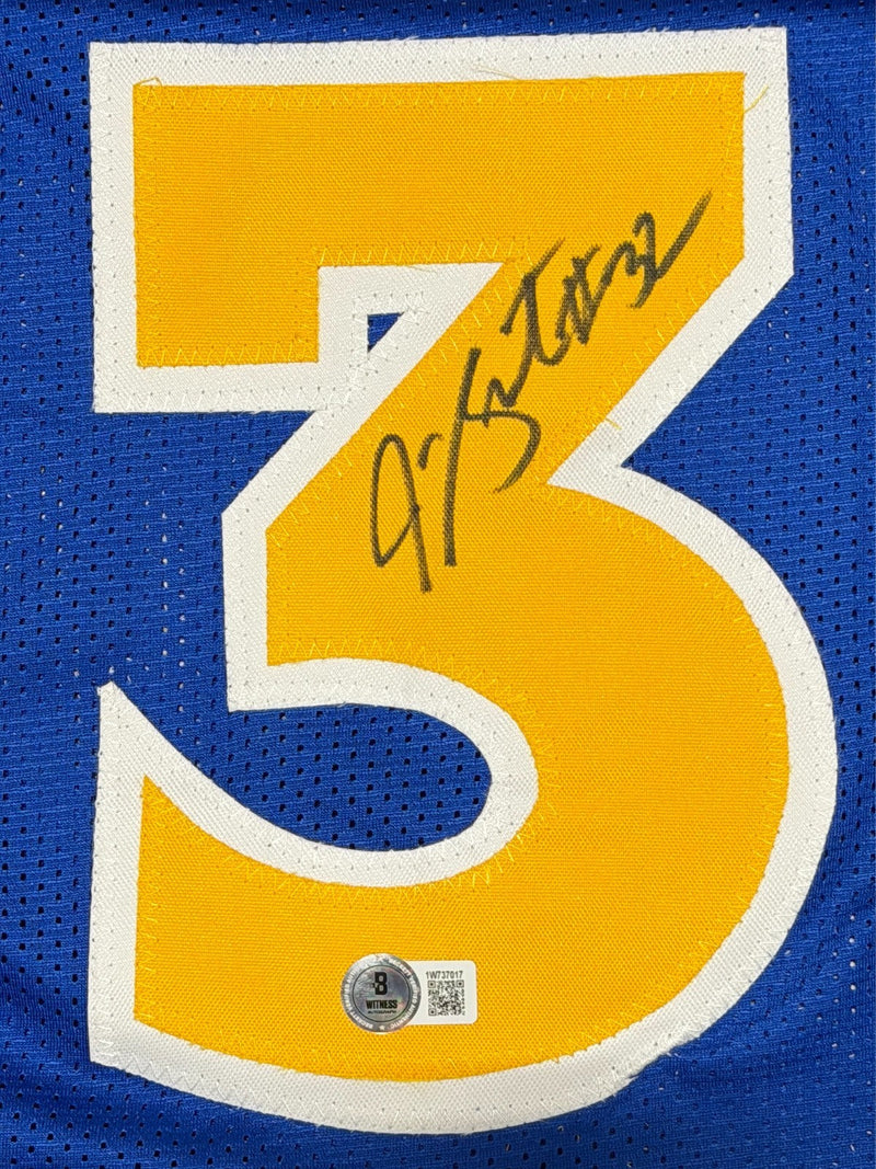 Joe Smith Signed Golden State Warriors Custom Jersey Beckett Witness BAS COA