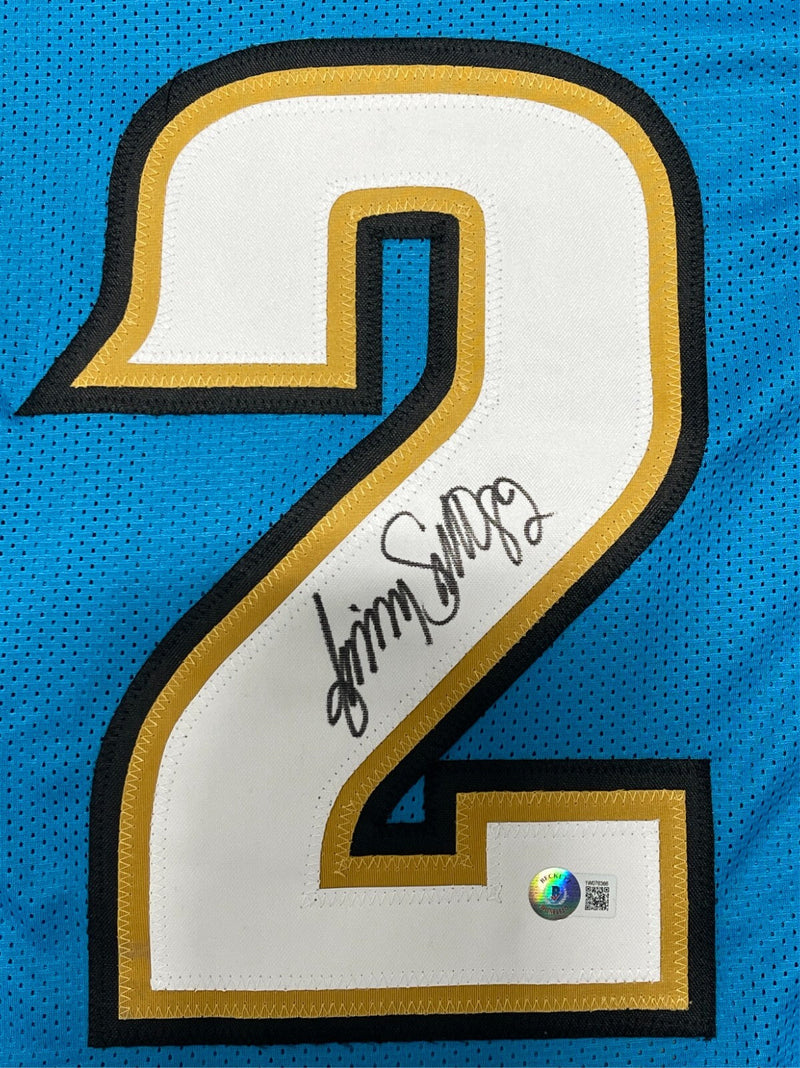 Jimmy Smith Signed Jacksonville Jaguars Custom Jersey Beckett Witness BAS COA