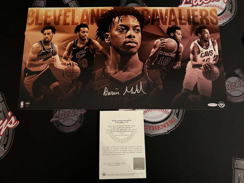Darius Garland Signed 22x12 Photo To The Rack Upper Deck UDA COA Cavaliers