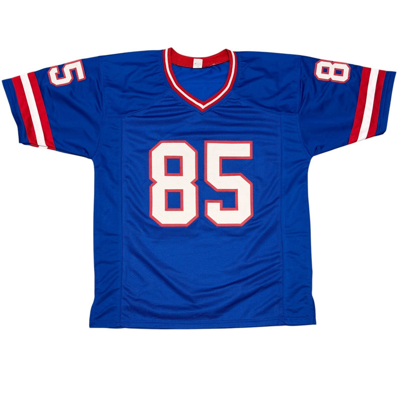 Stephen Baker Signed New York Giants Custom Jersey w/ 2 Ins JSA Witness COA