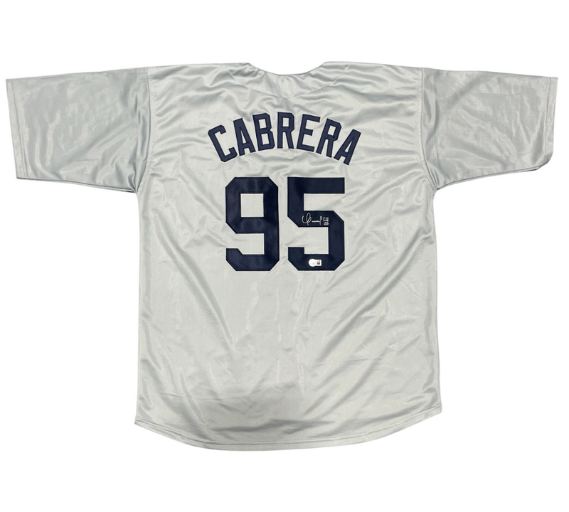 Oswaldo Cabrera Signed New York Yankees Custom Jersey Beckett Witness BAS COA