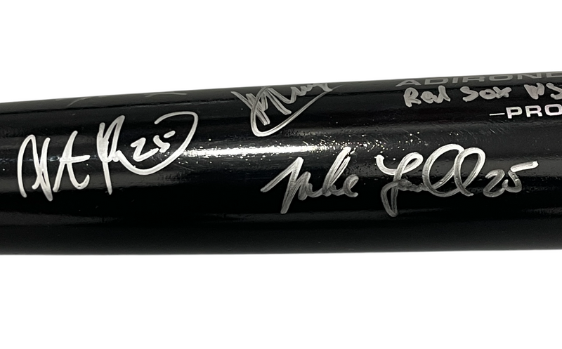 Ortiz Ramirez Lowell Pearce Signed Rawlings Bat w Red Sox MVPs Beckett W BAS COA