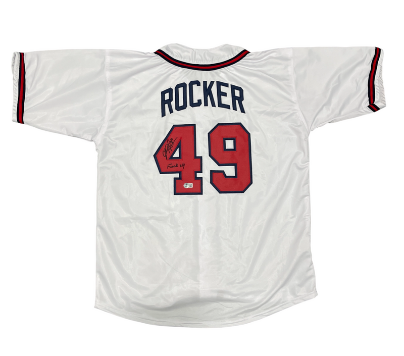 John Rocker Signed Atlanta Braves Custom Jersey w/ F**K NY Beckett Wit BAS COA
