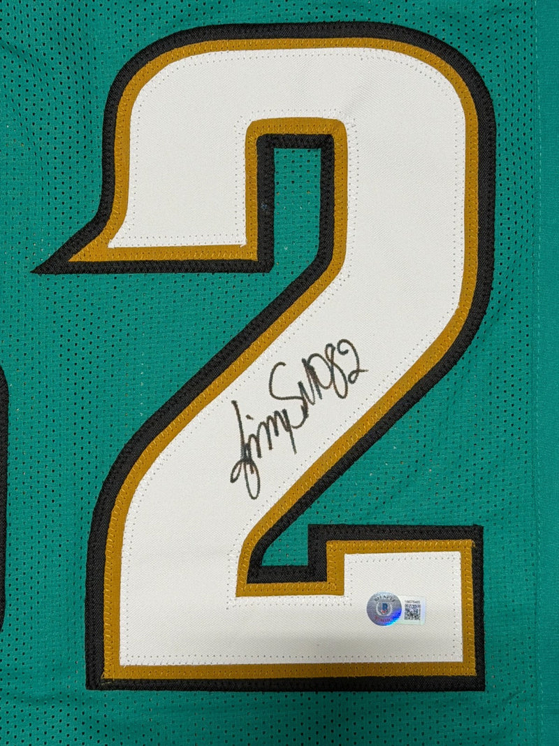 Jimmy Smith Signed Jacksonville Jaguars Custom Jersey Beckett Witness BAS COA T