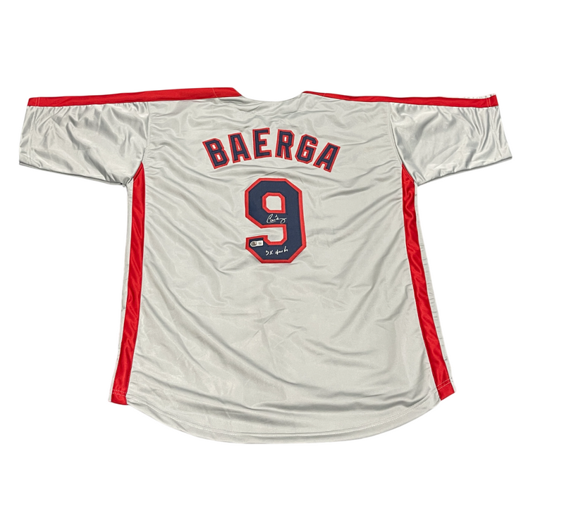 Carlos Baerga Signed Cleveland Custom Jersey w/ 3x All Star Beckett Wit BAS COA