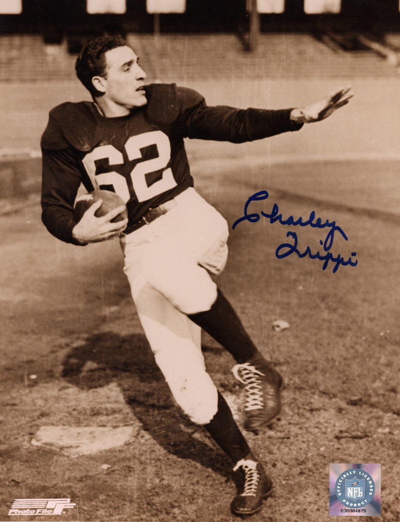 Charley Trippi Signed Autographed Chicago Cardinals 8x10 Photo File LSCM COA