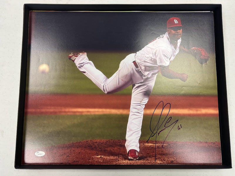 Alex Reyes Signed Autographed 16x20 Photo JSA COA St. Louis Cardinals A