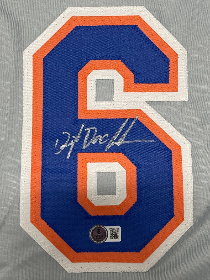 Dwight Doc Gooden Signed Custom New York Mets Jersey w Full Name Beckett BAS COA