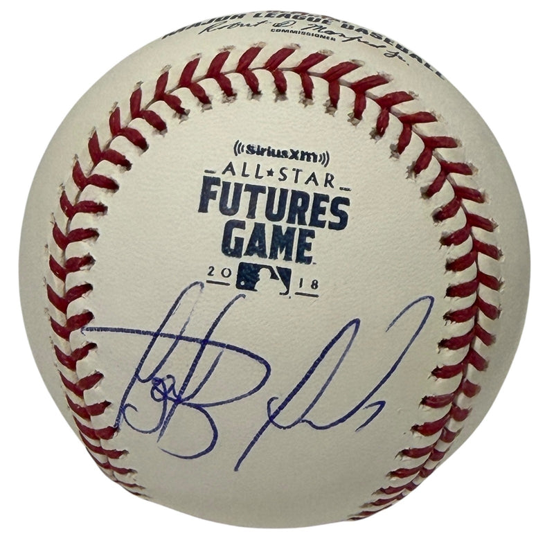 Fernando Tatis Jr. Signed 2018 Futures Game Logo Baseball JSA COA Padres