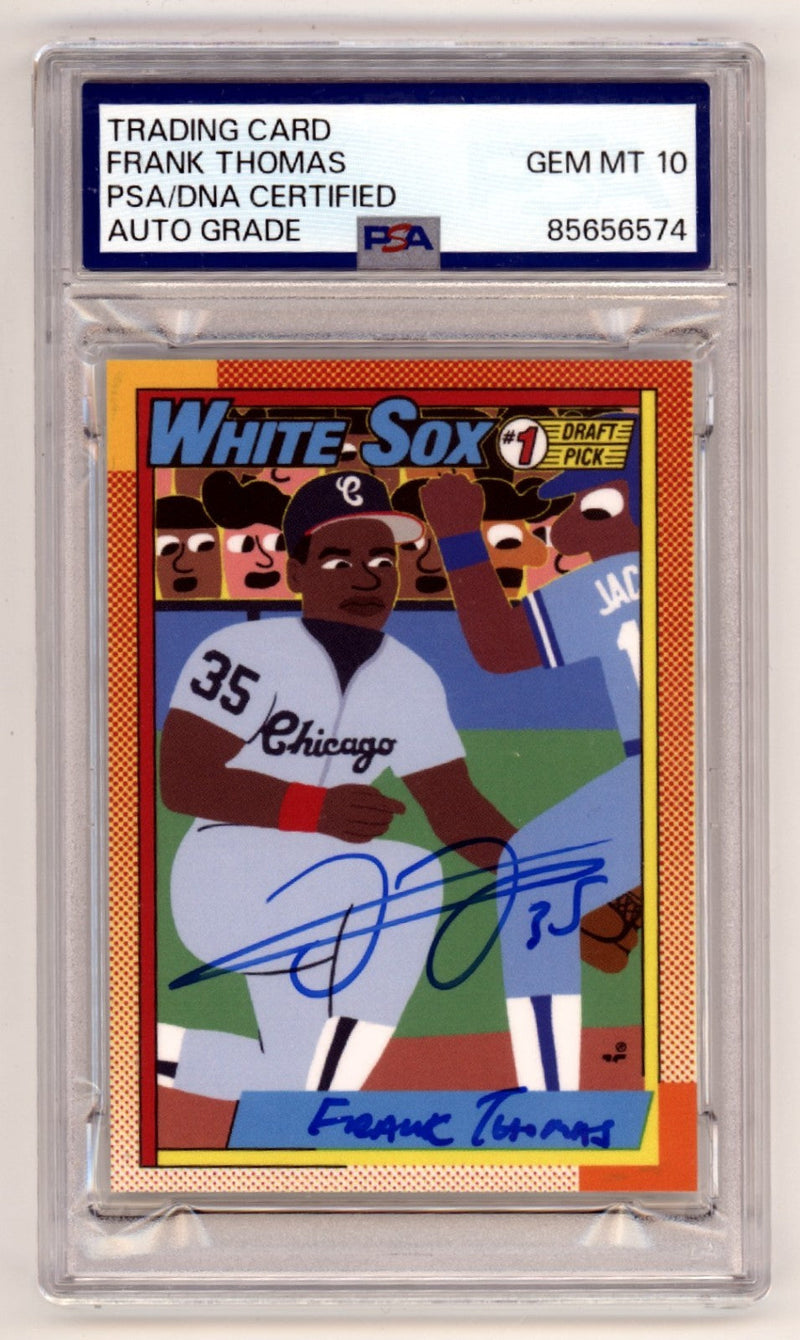 Frank Thomas 2020 Topps Project 141 NNOF Signed + Insc. PSA 10 Auto Keith Shore