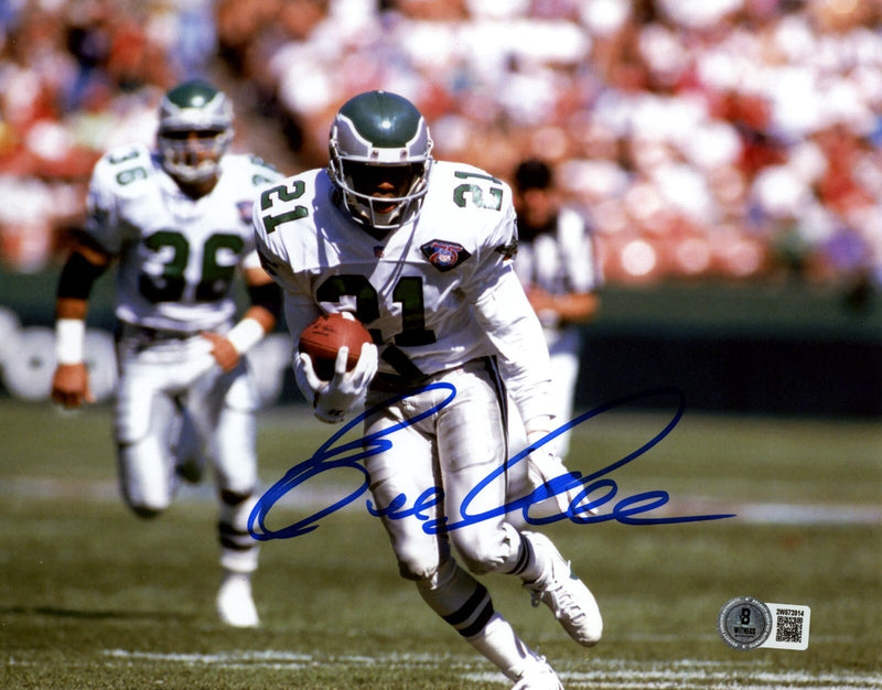 Eric Allen Signed Philadelphia Eagles 8x10 Photo Beckett Witness BAS COA #2
