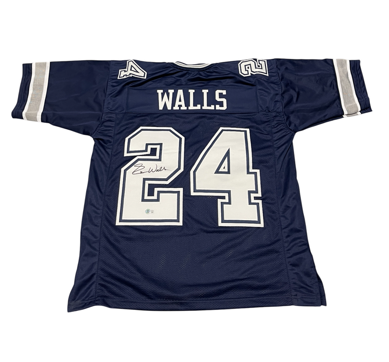 Everson Walls Signed Dallas Cowboys Custom Jersey Beckett Witness BAS COA