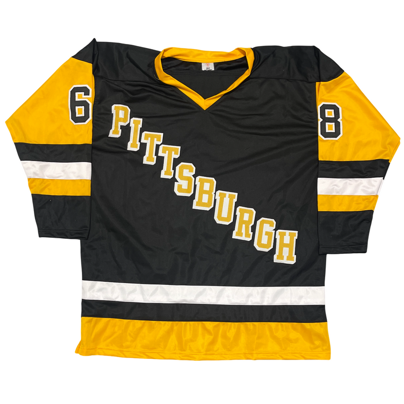 Jaromir Jagr Signed Pittsburgh Penguins Custom Jersey Beckett Witness BAS COA
