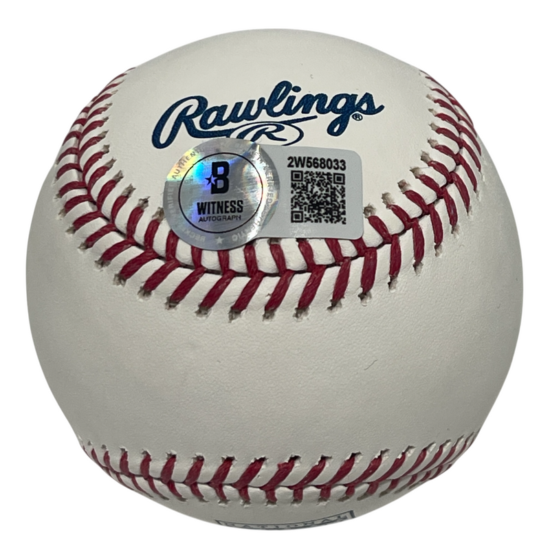 John Smoltz Signed Autographed HOF ROMLB Baseball Beckett Witness BAS COA