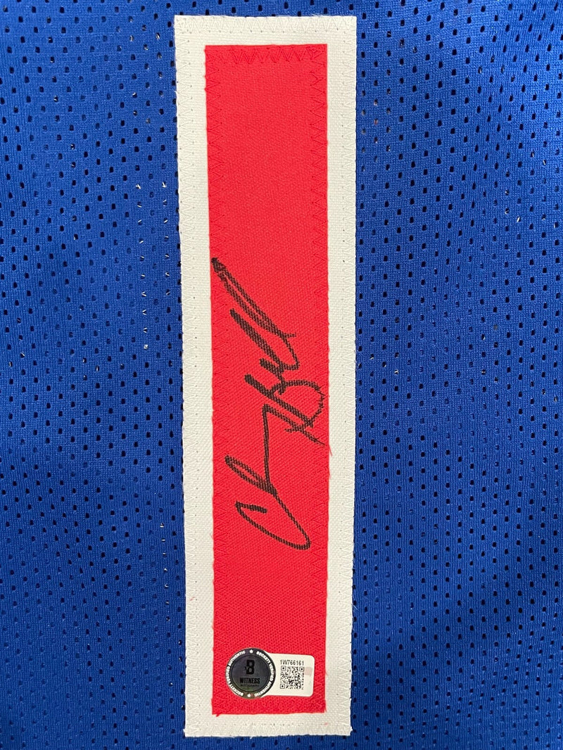 Chauncey Billups Signed Detroit Pistons Custom Jersey Beckett Witness BAS COA