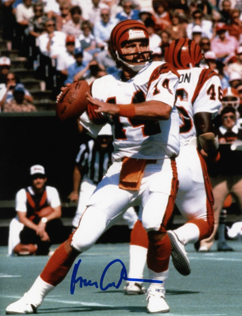 Ken Anderson Signed Autographed Cincinnati Bengals 8x10 Photo LSCM COA #2