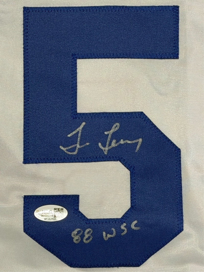 Tim Leary Signed Los Angeles Dodgers Custom Jersey w/ 88 WSC JSA Witness COA