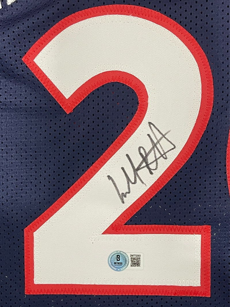 Micheal Ray Richardson Signed New York Knicks Custom Jersey Beckett Wit BAS COA