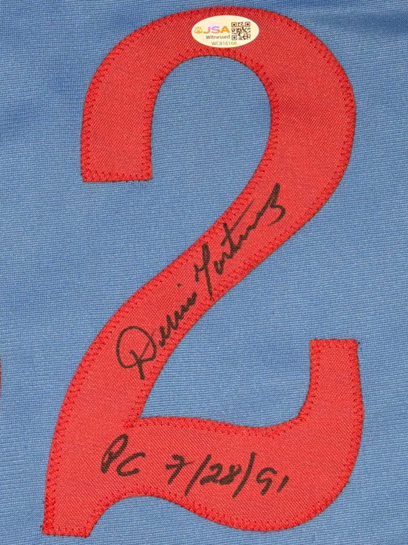 Dennis Martinez Signed Montreal Expos Custom Jersey w/ PG 7/28/92 JSA Wit COA