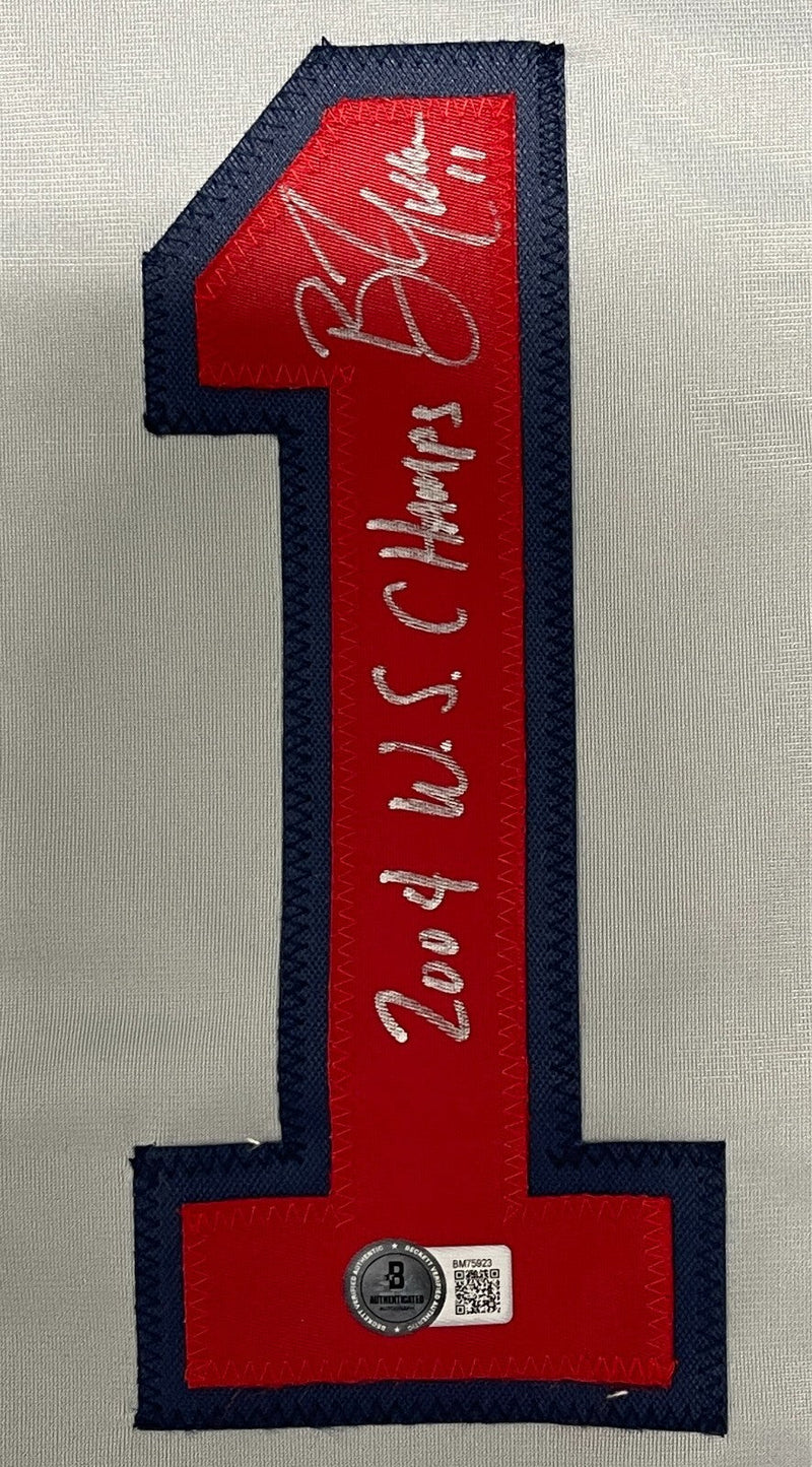 Bill Mueller Signed Boston Red Sox Custom Jersey 2004 WS Champs Beckett BAS COA