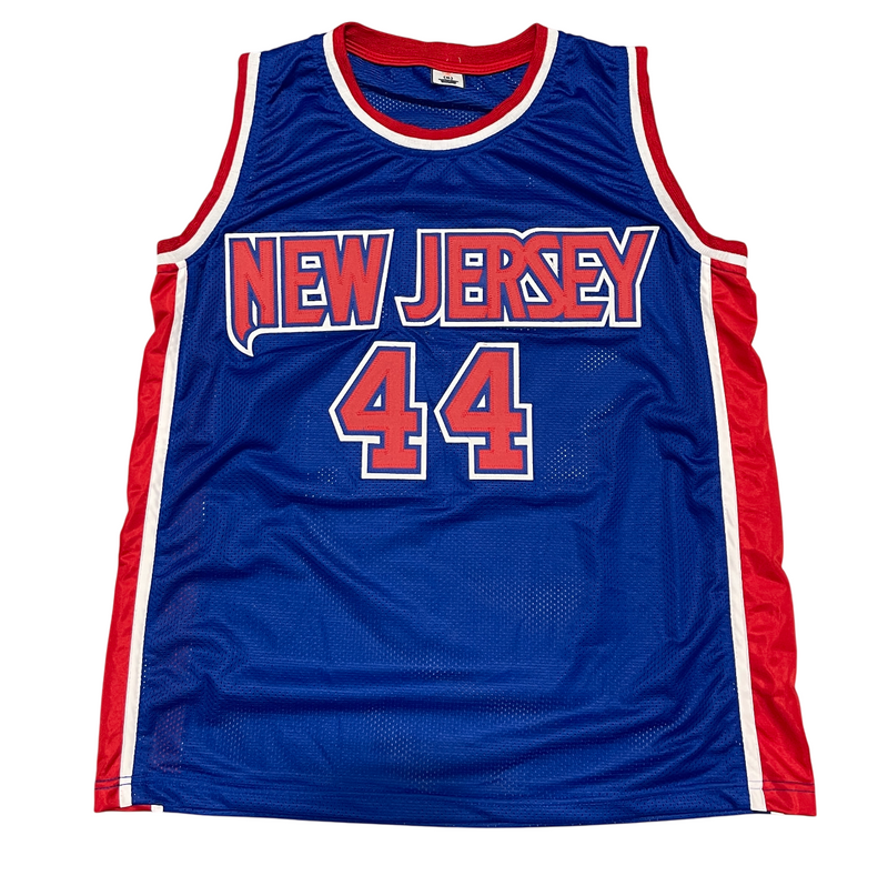 Derrick Coleman Signed New Jersey Nets Custom Jersey Beckett Witness BAS COA